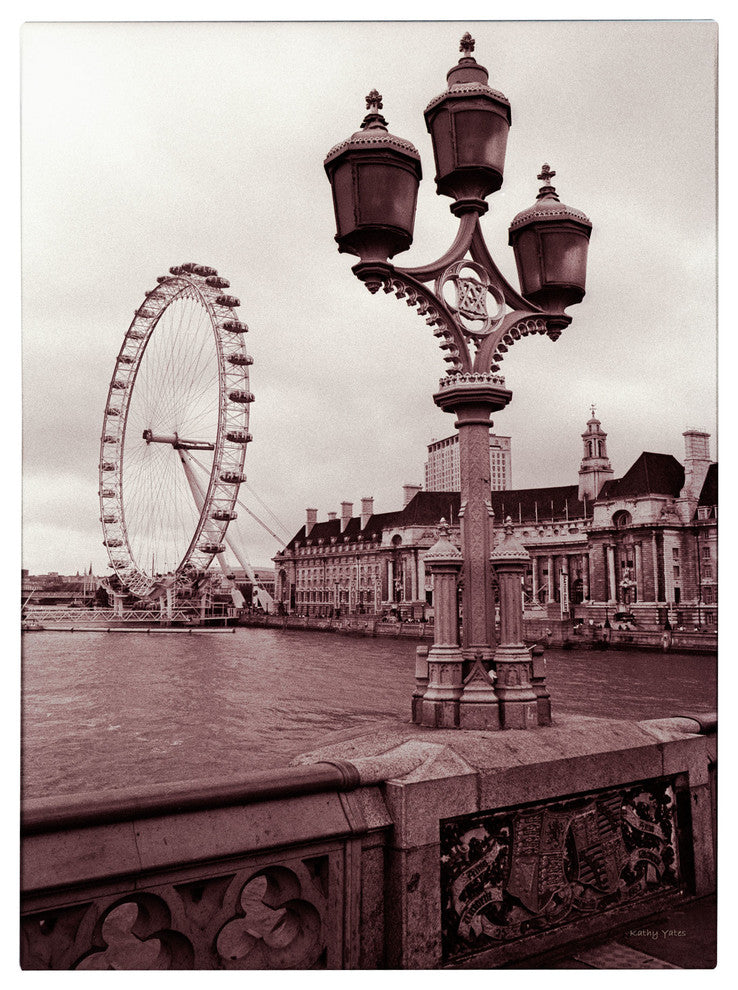 'London Eye 2' Canvas Art by Kathy Yates