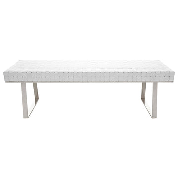 Karlee Occasional Bench, White