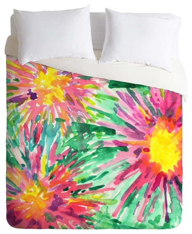 Deny Designs Joy Laforme Floral Confetti Duvet Cover - Lightweight