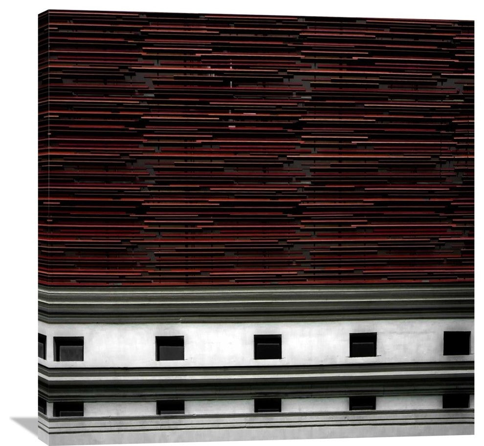 "Wall Design" Stretched Canvas Giclee by Gilbert Claes, 36x36"