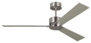 Rozzen 52" Ceiling Fan, Brushed Steel