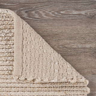 Contemporary Organic Jute Area Rug, Ivory, 9"x12"