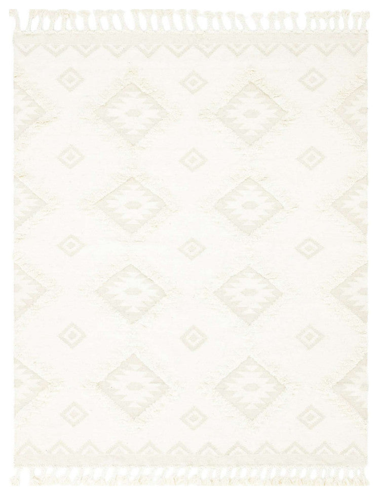Unique Loom Ivory Mesa Area Rug, Ivory, 8'x1', Rectangular