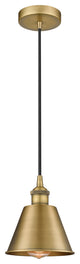 Innovations 616-1P-BB-M8-LED 1 Light 7" Mini Pendant, Brushed Brass