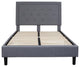 Roxbury Tufted Upholstered Platform Bed -10 Inch Foam & Pocket Spring Mattress, Light Gray, Full