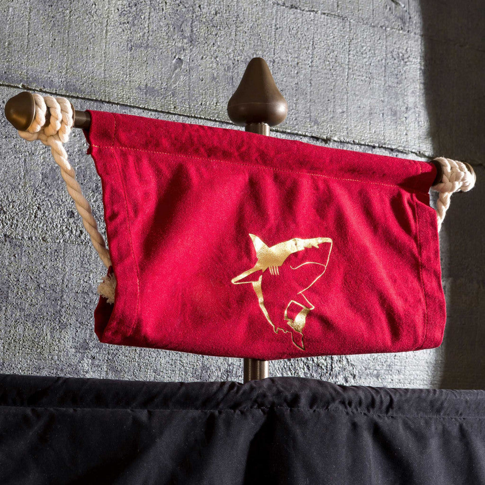 Pirate Twin-Size Captain''s Ship Bed with Sails and Deck and Trundle Storage Bed