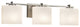 Fusion Era 3-Light Bath Bar, Oval, Nickel, Opal, LED