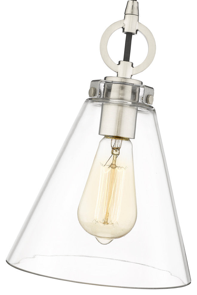 Zlite 3034P8-BN 1-Light Pendant, Clear