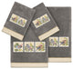 Linum Home Textiles 100% Turkish Cotton BELINDA 4PC Embellished Towel Set