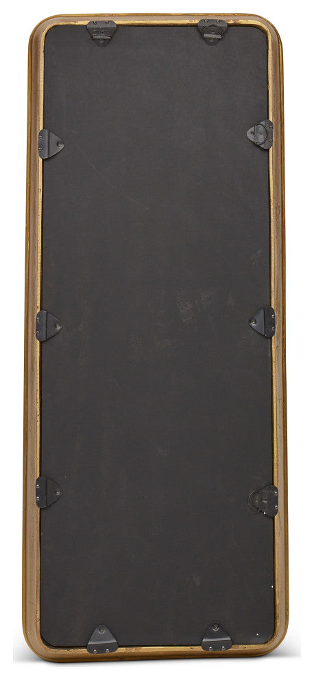 Vinod Wall Mirror, Antique Brass