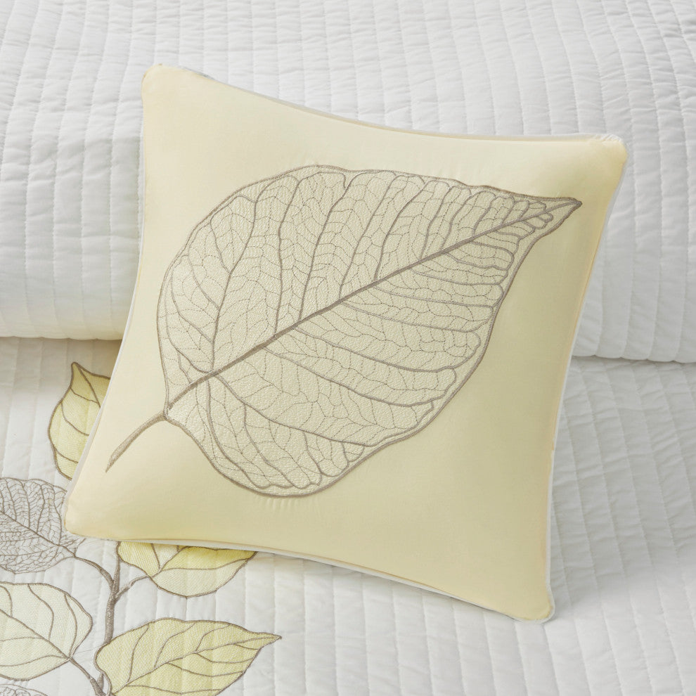 Madison Park Microfiber 6-Piece Coverlet Set With Embroidery, King