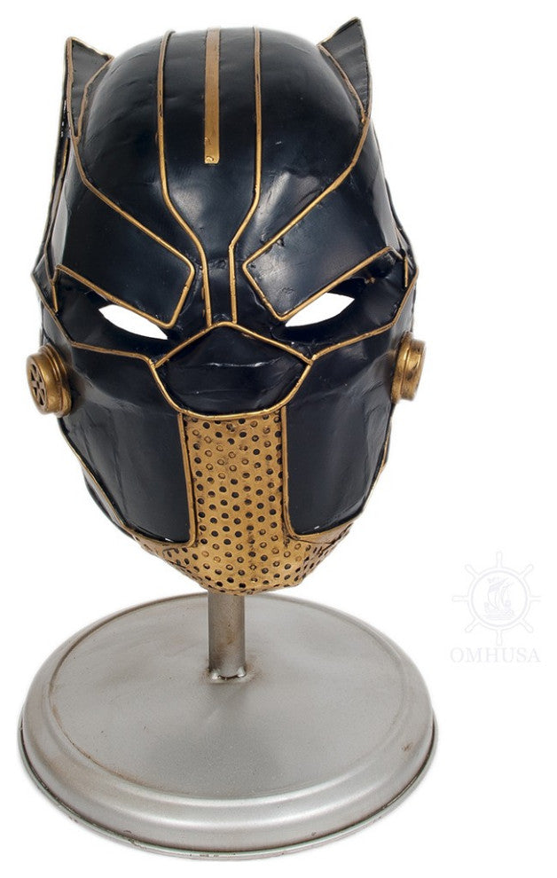 Black Panther Helmet Sculpture