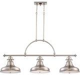 Emery 3-Light Island Light, Brushed Nickel