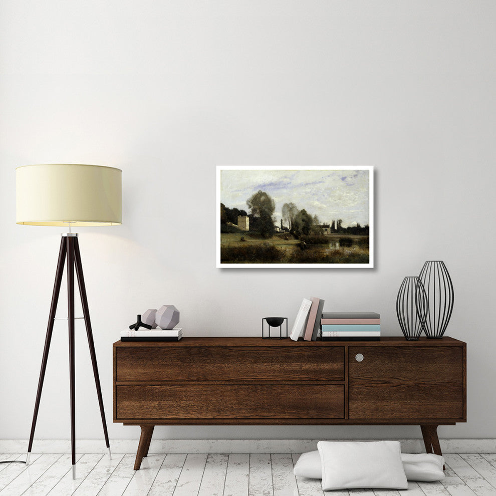 "Ville d'Avray, 1865" Print by Jean-Baptiste-Camille Corot, 38"x25"