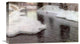 "Thawing Ice: The Lysaker River" Canvas Giclee by Fritz Thaulow, 22"x13"
