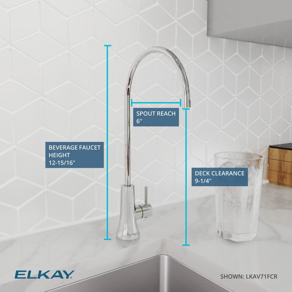 Elkay Avado Single Lever Filtered Beverage, Chrome