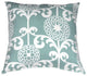 Pillow Decor - Waverly Fun Floret Throw Pillow, Light Blue, 20" X 20"