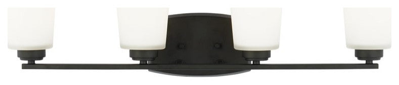 Sea Gull Franport 4-Light Bath Vanity Midnight Black