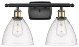 INNOVATIONS LIGHTING 516-2W-BAB-GBD-754-LED Ballston Dome Bath Vanity Light