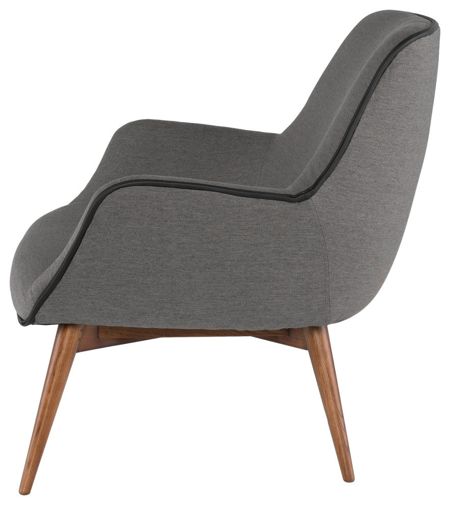 Gretchen Slate Grey Fabric Occasional Chair