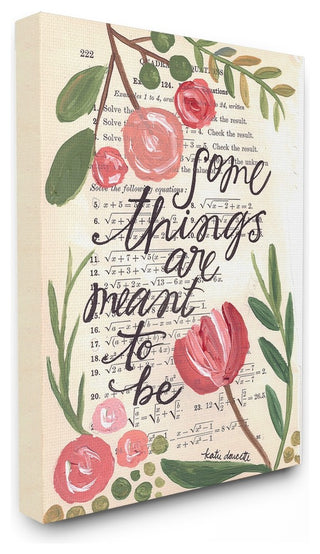 Stupell Ind. Meant To Be Painterly Math Sheet Canvas Art, 16x20