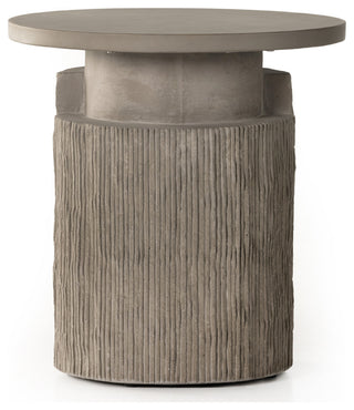 Huron Outdoor End Table-Textured Flint