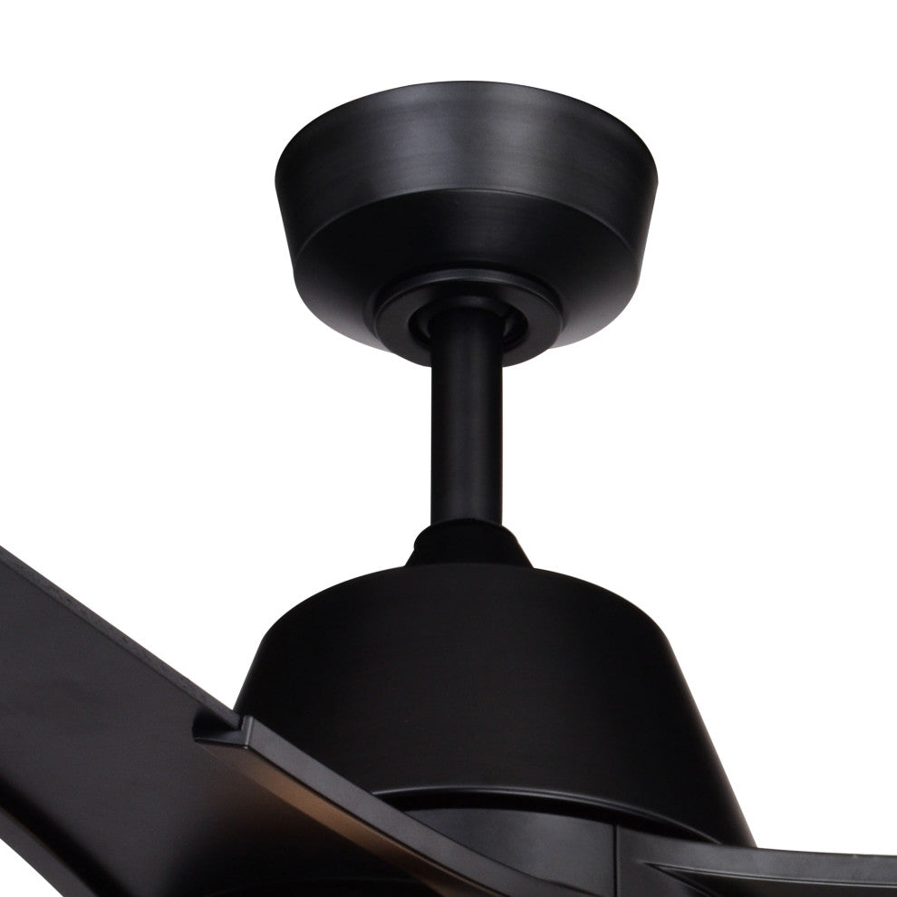 Crescent 52" Ceiling Fan Black