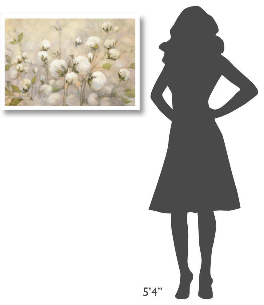 "Cotton Field" Digital Paper Print by Julia Purinton, 32"x22"