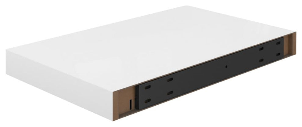 vidaXL Wall Shelves Floating Shelves Display Shelves 2 Pcs High Gloss White