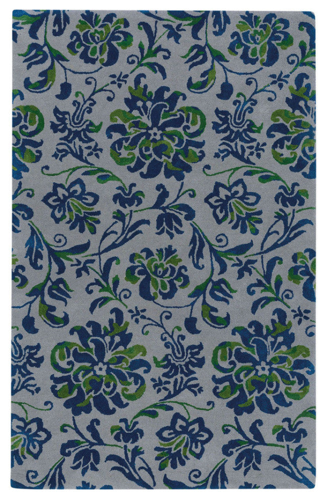 Capel Monaco Nickel Navy 3877_340 Hand Tufted Rugs - 5' X 8' Rectangle