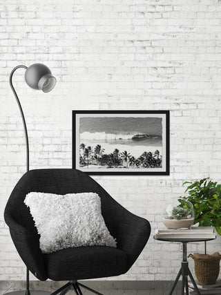 "Surfing Safari" Framed Painting Print, 45"x30"