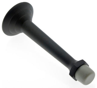 Genuine Solid Brass 3-3/4" Fancy 3-Ring Base Stop, Matte Black
