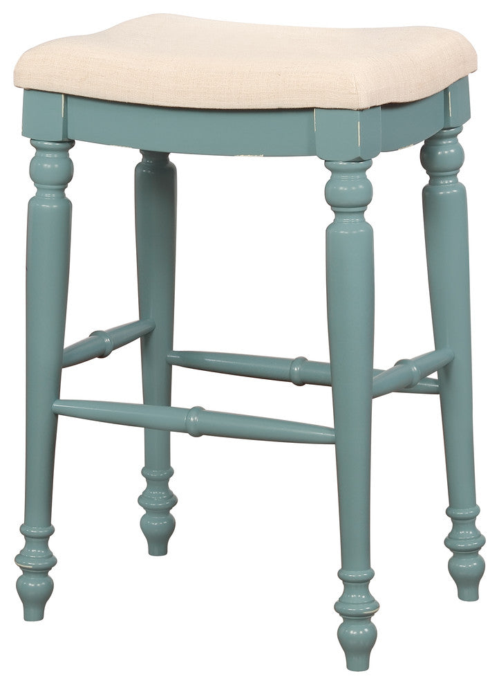 Marino Blue Backless Bar Stool