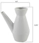 7" Ceramic Watering Can,Speckle White