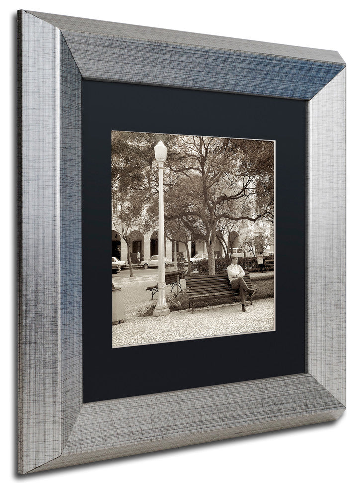 Alan Blaustein ''Faro I'' Art, Silver Frame, Black Mat, 11x11