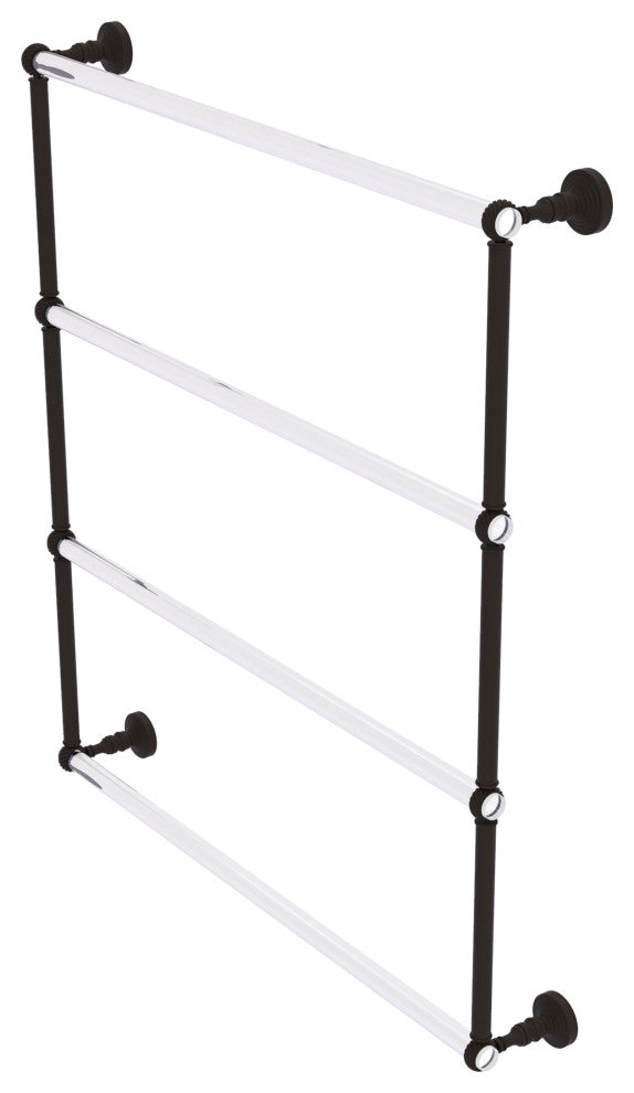 Pacific Grove 4 Tier 30" Ladder Towel Bar with Twist Accents, Oil Rubbed Bronze