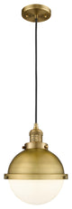Innovations 201C-BB-HFS-81-BB Hampden 1 Light 9" Mini Pendant, Brushed Brass