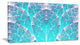 Exotic Blue Biological Organism, Oversized Abstract Canvas Art Print, 60x28