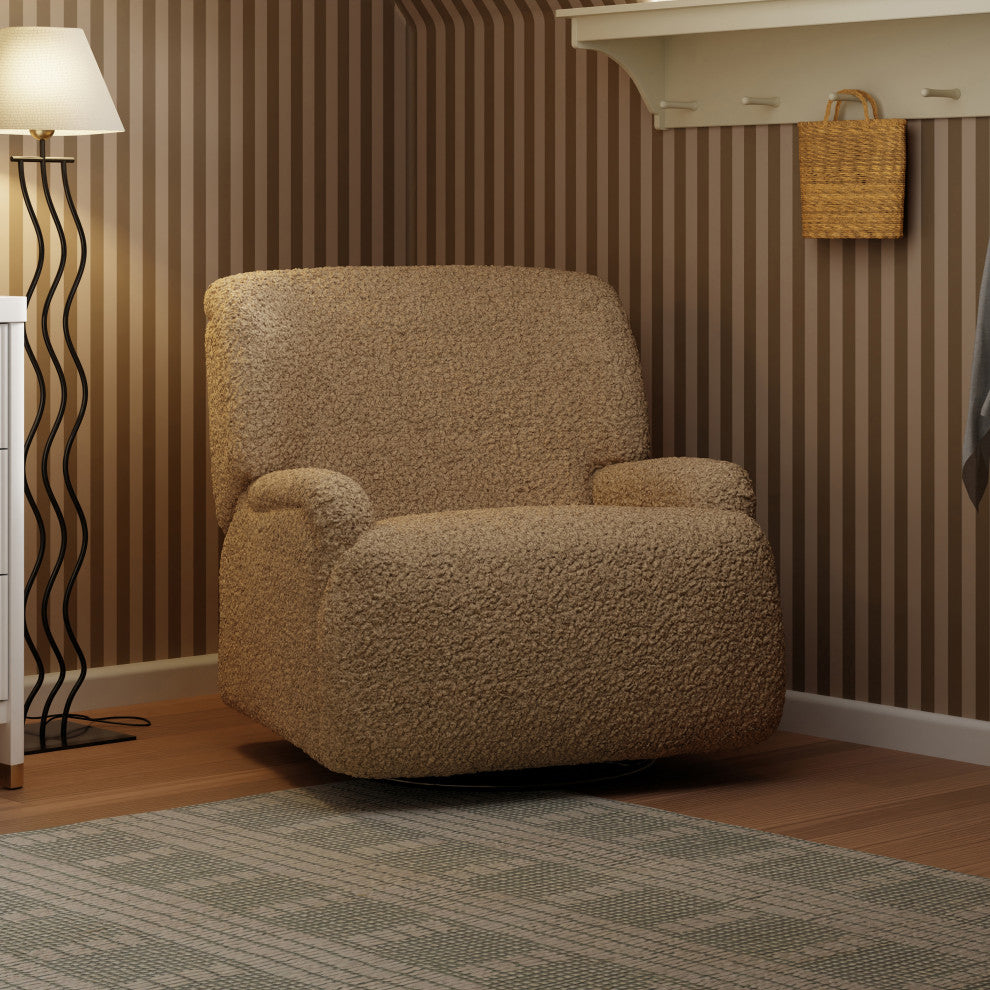 Winslow Extra Wide Recliner and Swivel Glider, Cortado Shearling