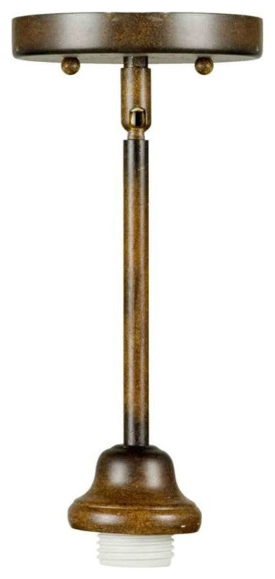 Forte Lighting 1-Light Mini Pendant Hardware in Rustic Sienna