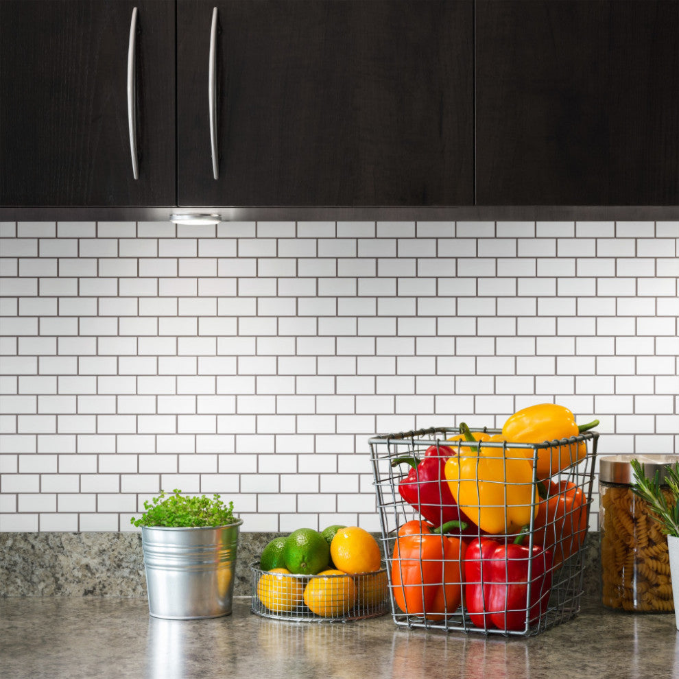 Metro Subway Matte White Porcelain Floor and Wall Tile