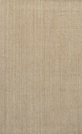 Espina Hand Woven Herringbone Chunky Jute Ivory 5 x 8 Rug