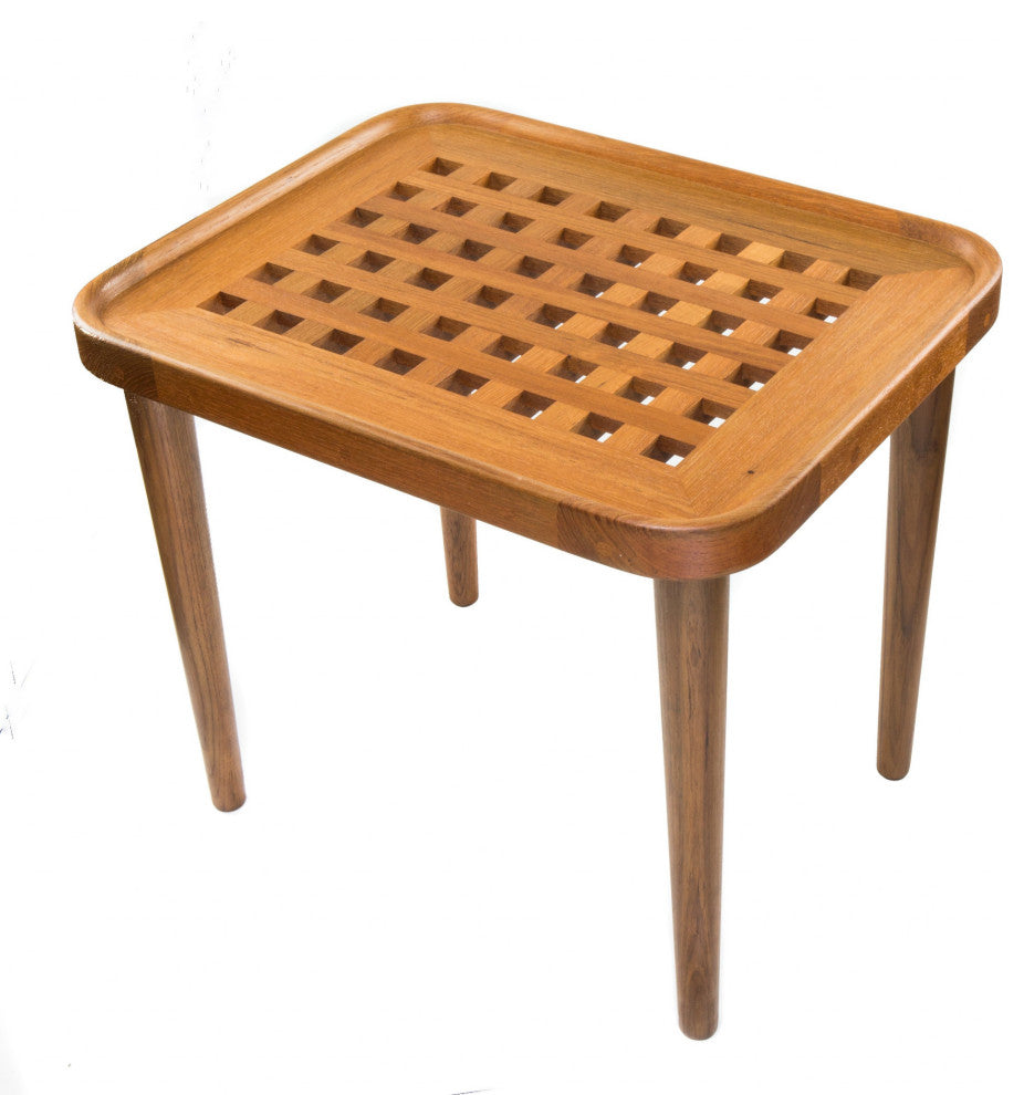 18 Brown Solid Wood Rectangular End Table