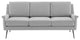 Sofa, Fabric, Black Gray, Modern, Living Lounge Hotel Lobby Hospitality