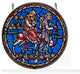 Flight in to Egypt Stained Art Glass Window Hanging