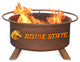 Customizable NCAA Logo Fire Pit, Rust Patina, Boise State