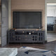 Artisan Solid Wood 72 Inch Wide Tv Media Stand In Black For Tvs Up To 80 Inches