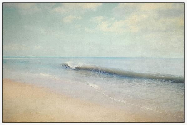 "Oceanum Undam" Floater Framed Painting Print on Canvas, 60"x40"