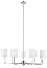 Foxdale 9-Light Chandelier, Brushed Nickel