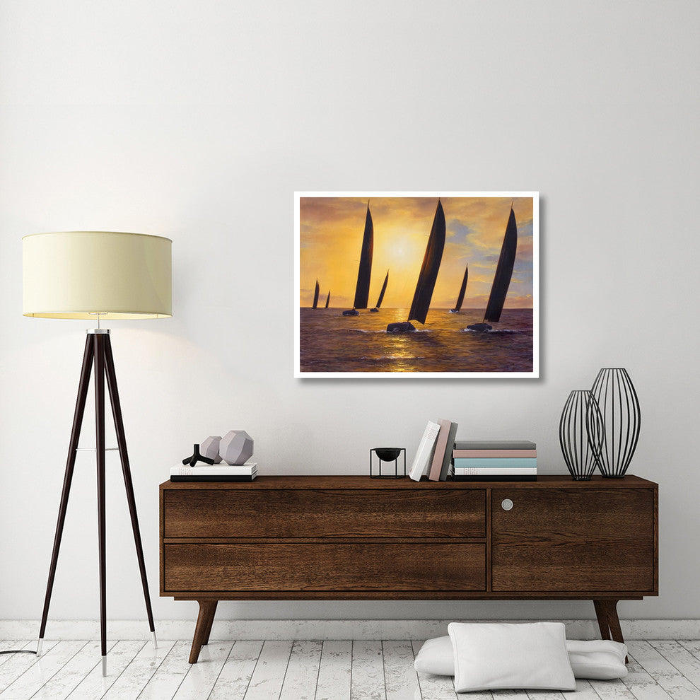 "Into the Sunset" Digital Paper Print by Diane Romanello, 42"x32"